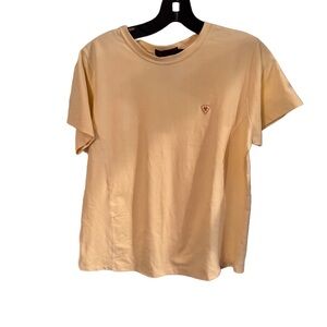 Ariat T Shirt Womens Sz L  Yellow Short Sleeve Performance Tee Crew-Neck Top